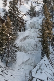 Frozen Undine falls Yellowstone