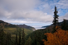 Heart O' the Hills Road Layers of Clouds Olympic National Park Washington