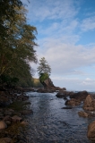 View from Washington State Route 112 Sea Stack With Trees