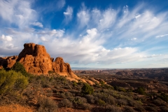 Arches National Park Looking Northeast from Windows