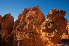 Bryce Canyon National Park Walking on the Queens Garden and Navajo Trails Rock Formation Close Up