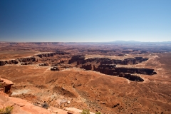 Canyonlands National Park Island on the Sky False Kiva Trail looking into Holeman Spring Basin 3