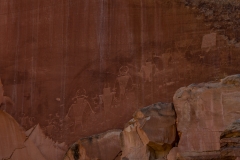 Capitol Reef National Park Indian Petroglyph Panel Along Hwy 24