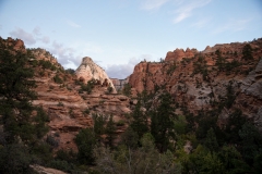 Zion National Park Driving in from East at Sunrise 2