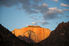 Zion National Park Driving in from East at Sunrise