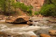 Zion National Park Temple of Sinawava Area Virgin River