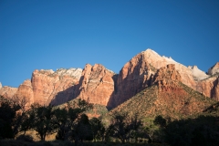 Zion National Park View of the Court of the Patriarchs from Pa'rus Trail